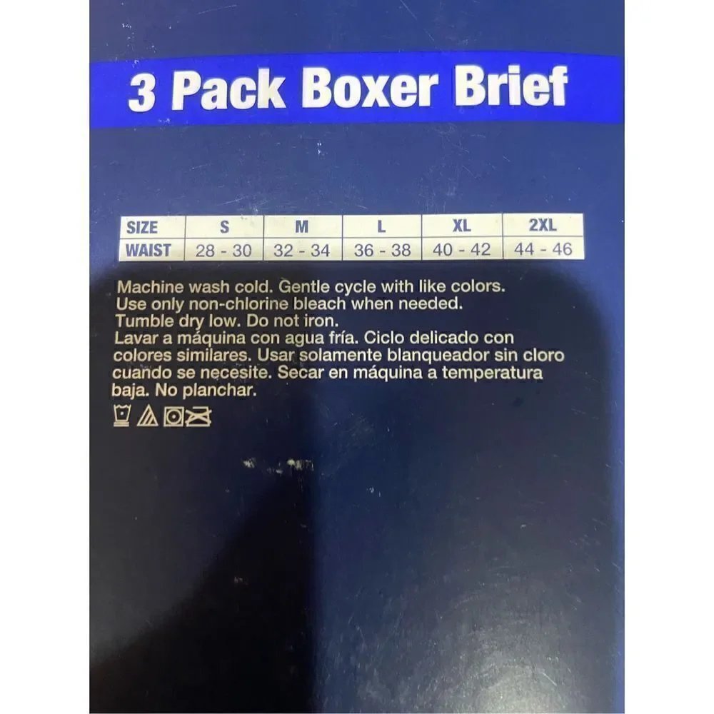 New George‎ 3 Pack 6 inch Boxer Brief's size Small